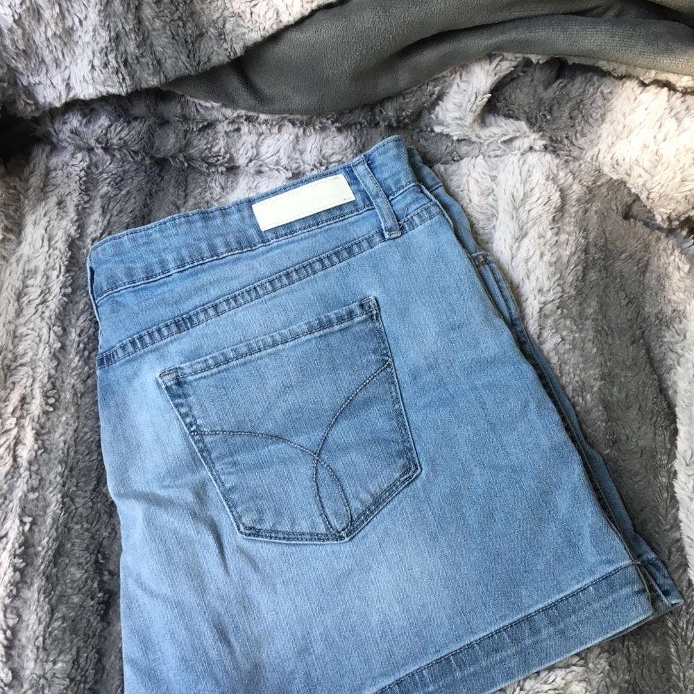Calvin Klein blue jean shorts